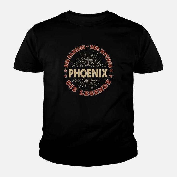 Phoenix Urban Legend Vintage Herren Kinder Tshirt, Retro Design