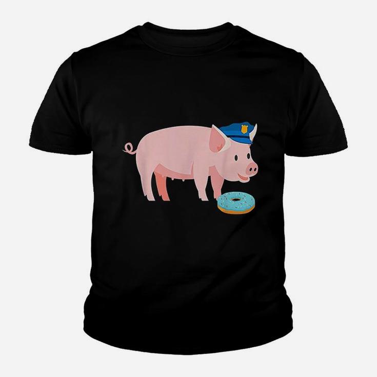 Pig Cop And Donut Youth T-shirt