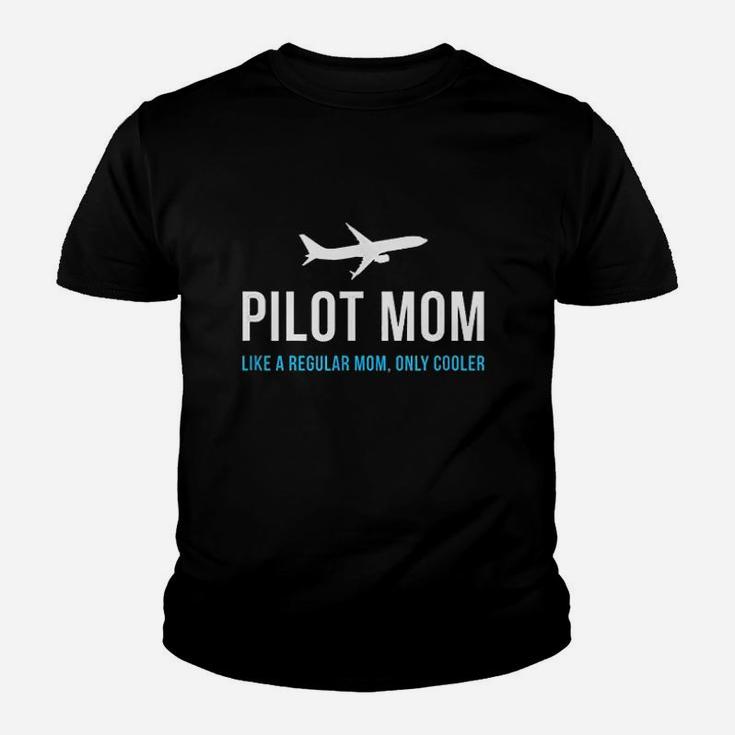 Pilot Mom  Cute Airplane Youth T-shirt