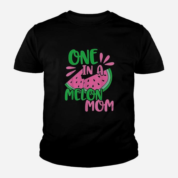 Pink One In A Melon Mom Watermelon Youth T-shirt
