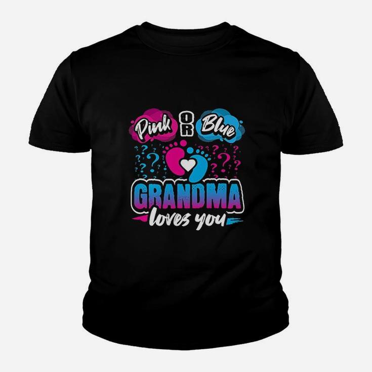 Pink Or Blue Grandma Loves You Baby Youth T-shirt
