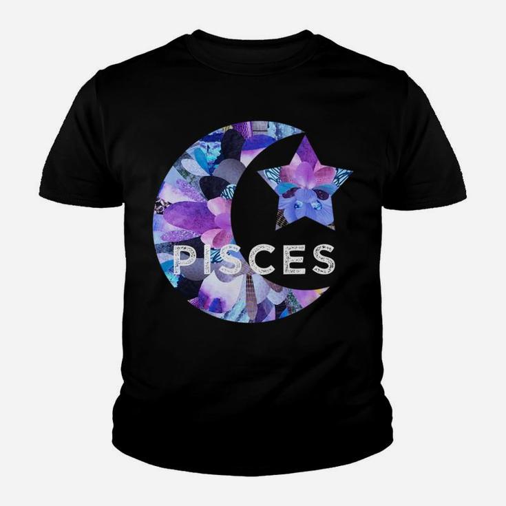 Pisces Gifts Zodiac Birthday Astrology Star Moon Sun Sign Youth T-shirt