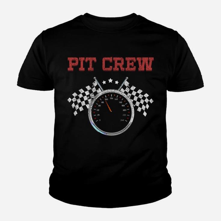 Pit Crew Race Car Or Truck Theme Birthday Party Youth T-shirt