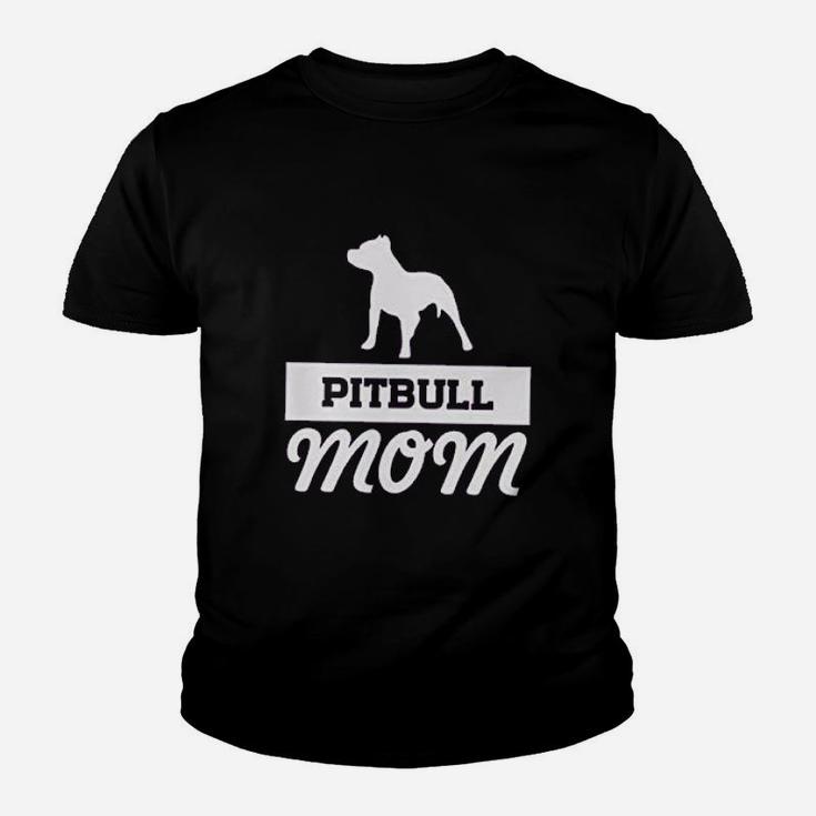 Pitbull Mom Off Shoulder Dog Mom Flowy Top Cute Mom Gifts Youth T-shirt