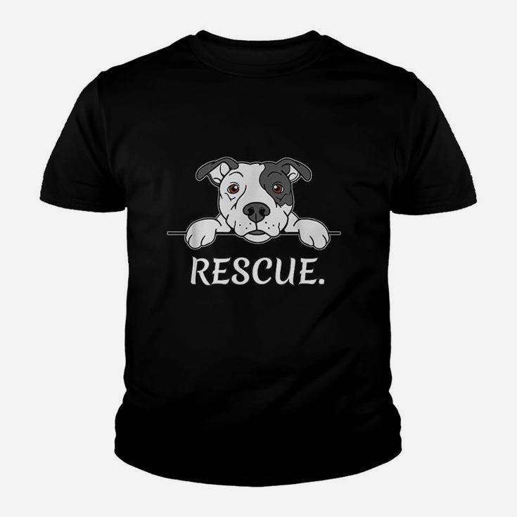 Pitbull Rescue Gift Pit Bull Lover Pitbulls Youth T-shirt