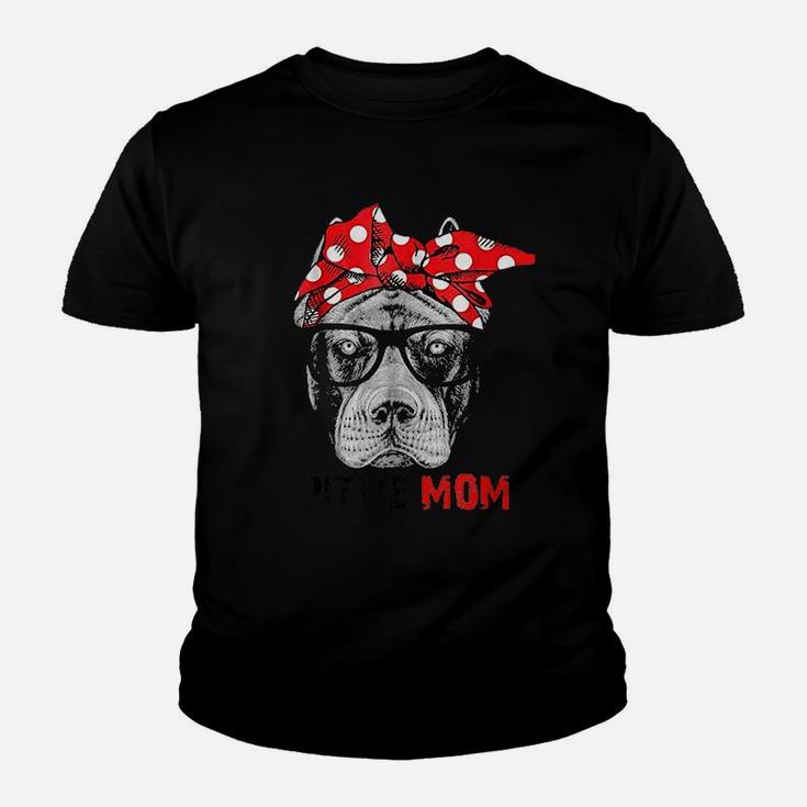 Pittie Mom And Pitbull Dog Lovers Youth T-shirt