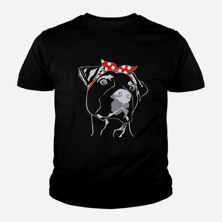 Pittie Mom Pitbull Dog Lover Youth T-shirt