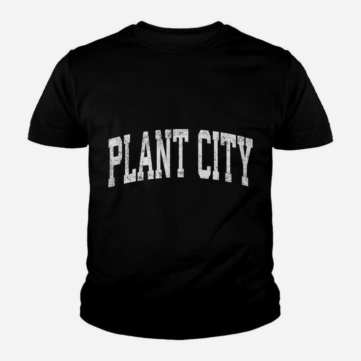 Plant City Florida Fl Vintage Athletic Sports Design Youth T-shirt
