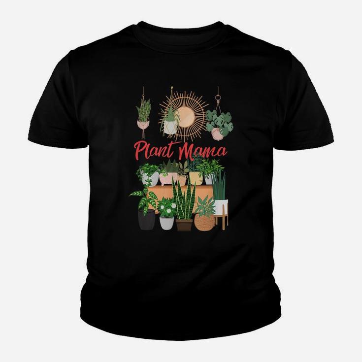 Plant Mama Crazy Plant Lady Mom Indoor Flower Floral Garden Youth T-shirt