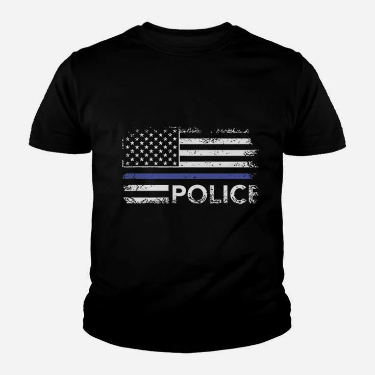 Police American Flag Youth T-shirt
