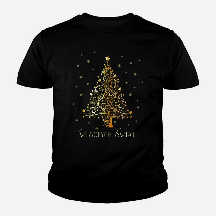 Polish Christmas Tree Poland Decoration Ornament Star Xmas Sweatshirt Youth T-shirt