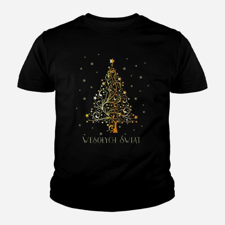 Polish Christmas Tree Poland Decoration Ornament Star Xmas Youth T-shirt