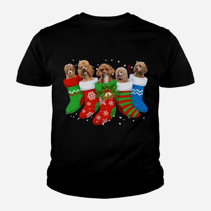 Poodle Christmas Sweater Poodle Dog Cute Socks Xmas Gift Sweatshirt Youth T-shirt