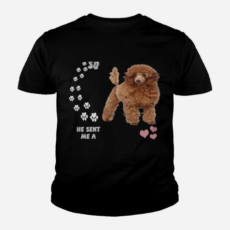 Poodle Dog Quote Mom Dad Lover Costume, Cute Red Toy Poodle Youth T-shirt