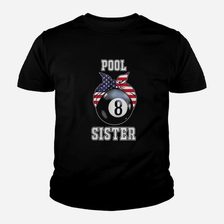 Pool Sister Jersey Family Gift For Billiard Players Youth T-shirt