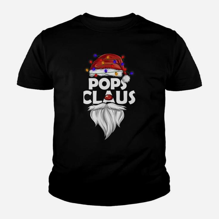 Pops Claus Shirt Christmas Pajama Family Matching Xmas Youth T-shirt