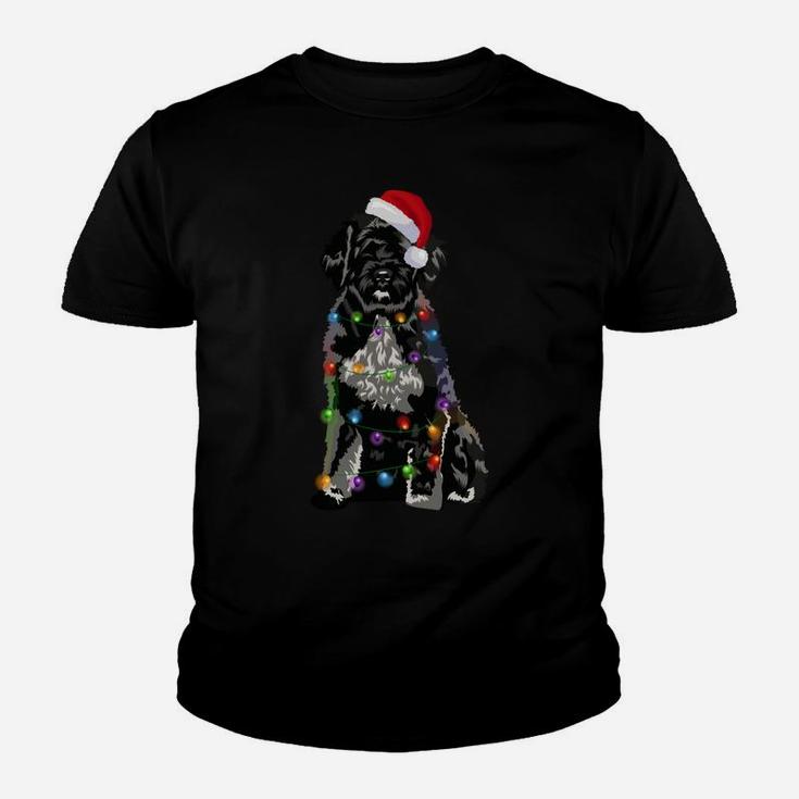 Portuguese Water Dog Christmas Lights Xmas Dog Lover Sweatshirt Youth T-shirt