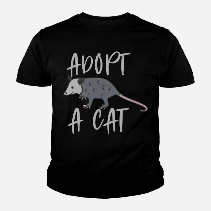 Possum Adopt A Cat Ugly Opossum Lovers Vintage Gift Youth T-shirt