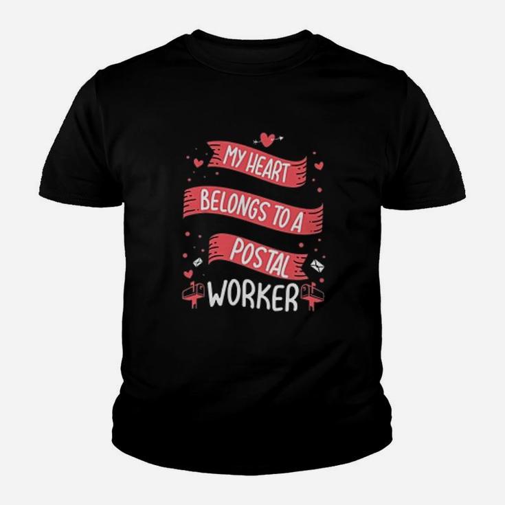 Postal Woker My Heart Belongs To Postal Worker Youth T-shirt