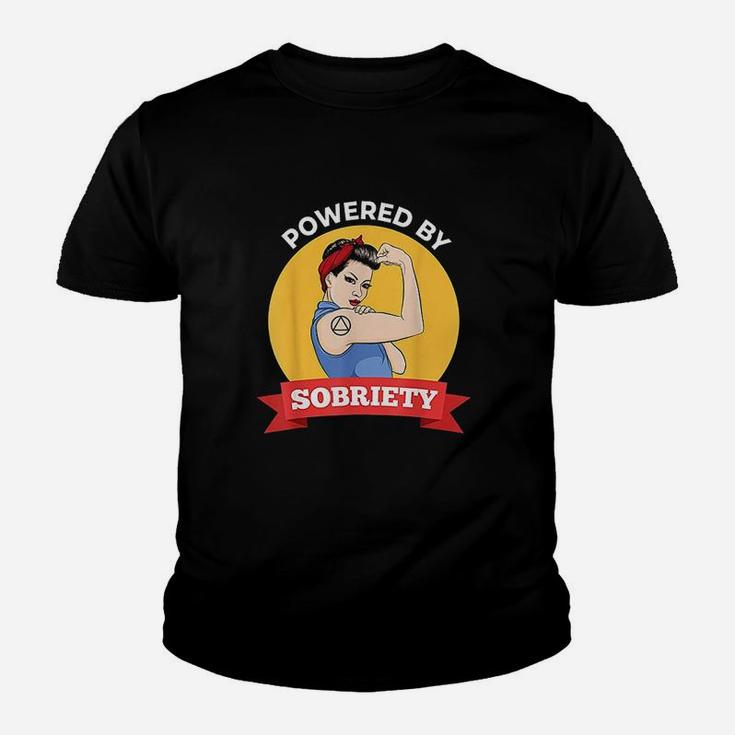 Powered By Sobriety Youth T-shirt