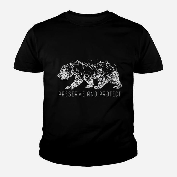 Preserve And Protect Vintage National Park Bear Forest Youth T-shirt