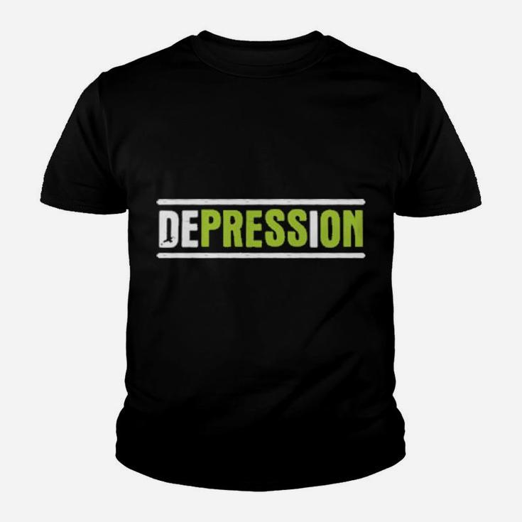 Press On Hidden Message Depression Awareness Youth T-shirt
