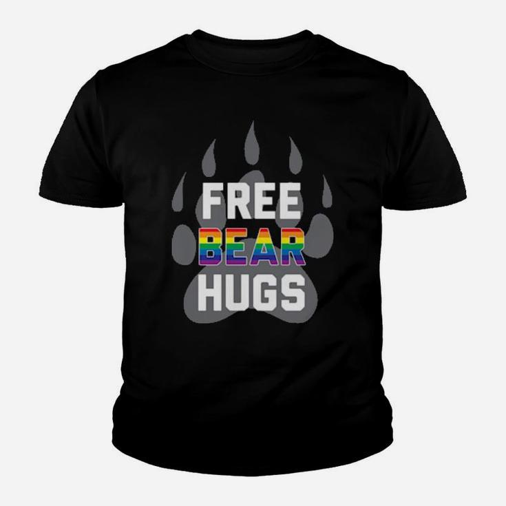 Pride Rainbow Love Free Bear Hugs Lgbt Youth T-shirt