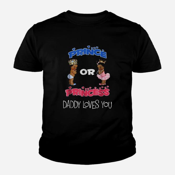 Prince Or Princess Baby Shower Daddy Loves You Youth T-shirt