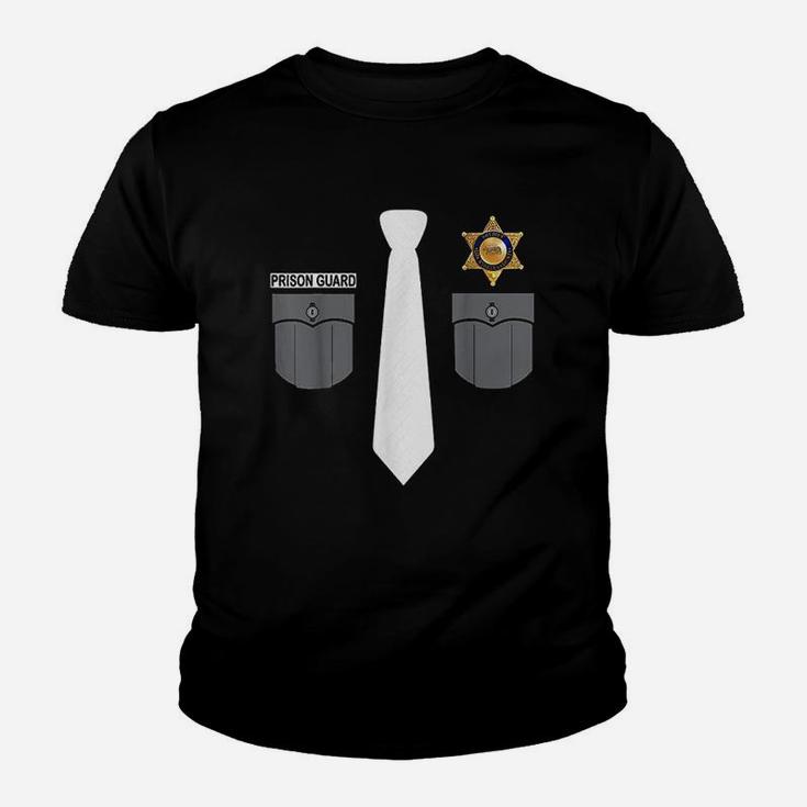 Prison Guard Correctional Officer Police Costume Funny Gift Youth T-shirt