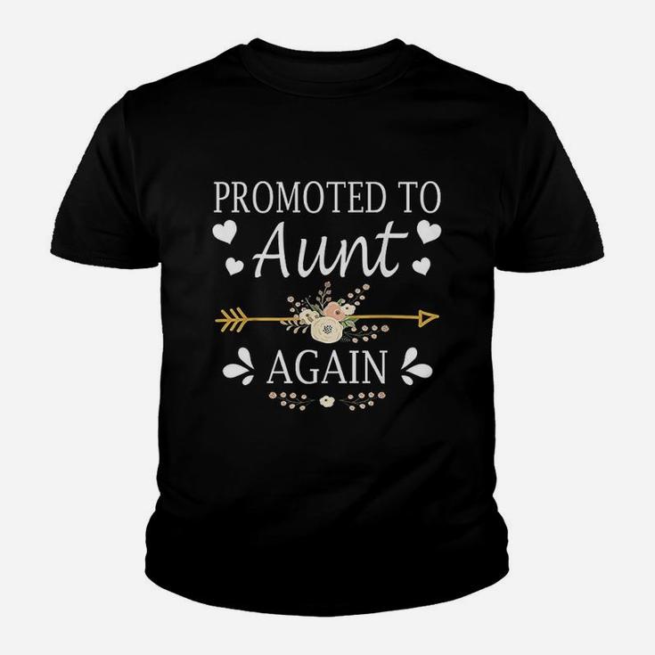 Promoted To Aunt Again Mothers Day Gifts Youth T-shirt