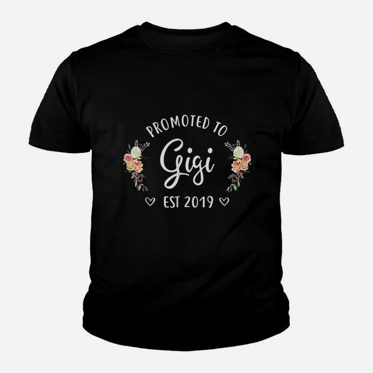 Promoted To Gigi Est 2019 New Grandma Mothers Day Youth T-shirt