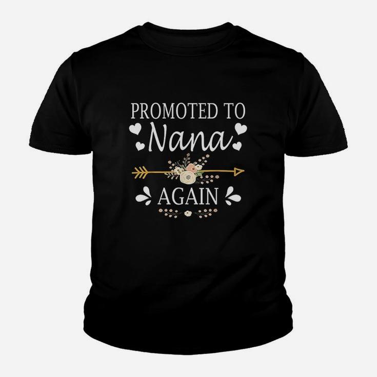 Promoted To Nana Again Mothers Day Gifts Youth T-shirt