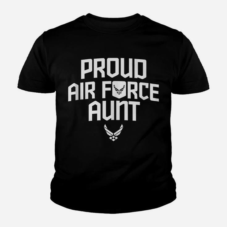 Proud Air Force Aunt Military Veteran Relative Army Gift Youth T-shirt
