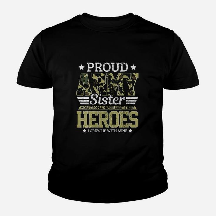 Proud Army Sister Youth T-shirt