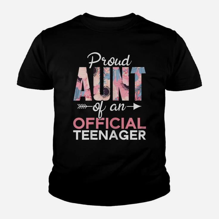 Proud Aunt Of Teenager 13Th Birthday 13 Years Old Teen Girls Youth T-shirt