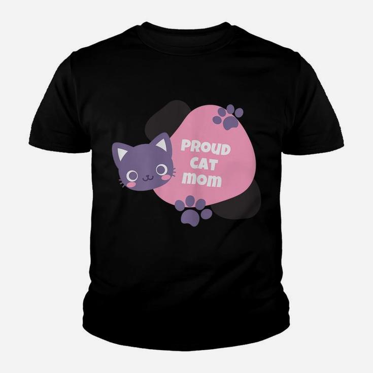 Proud Cat Mom Women Youth Tees Pet Lovers Gift Youth T-shirt