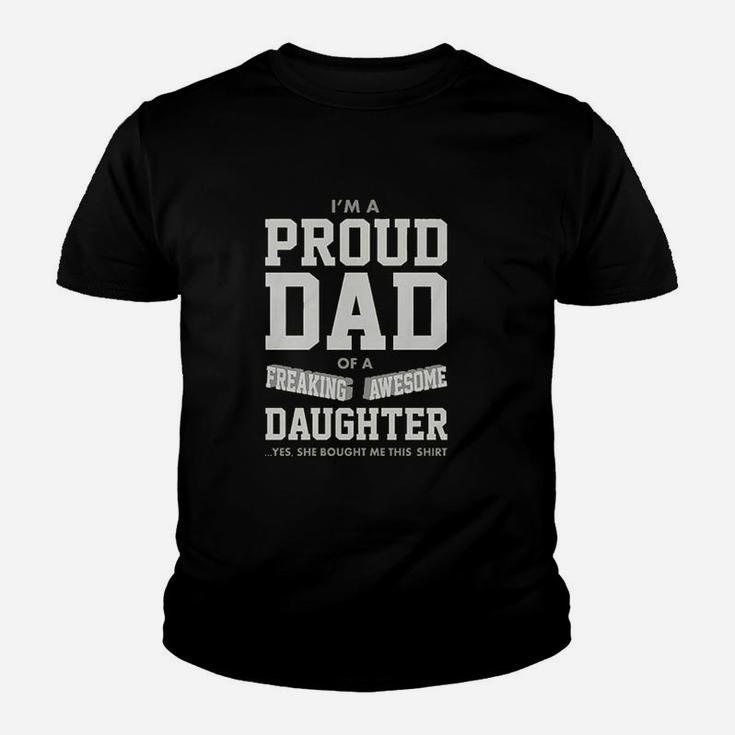 Proud Dad Of A Freaking Awesome Daughter Youth T-shirt