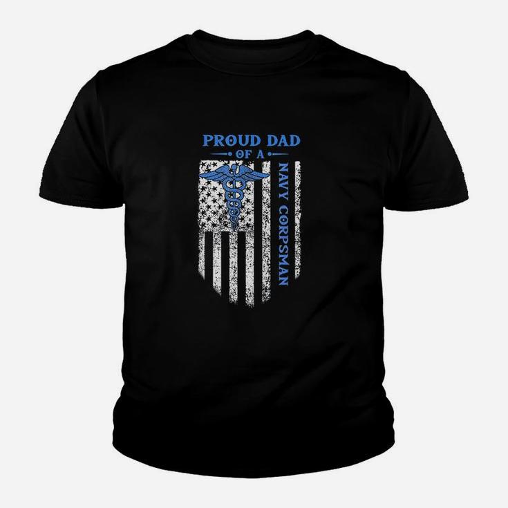 Proud Dad Of A Navy Corpsman Youth T-shirt