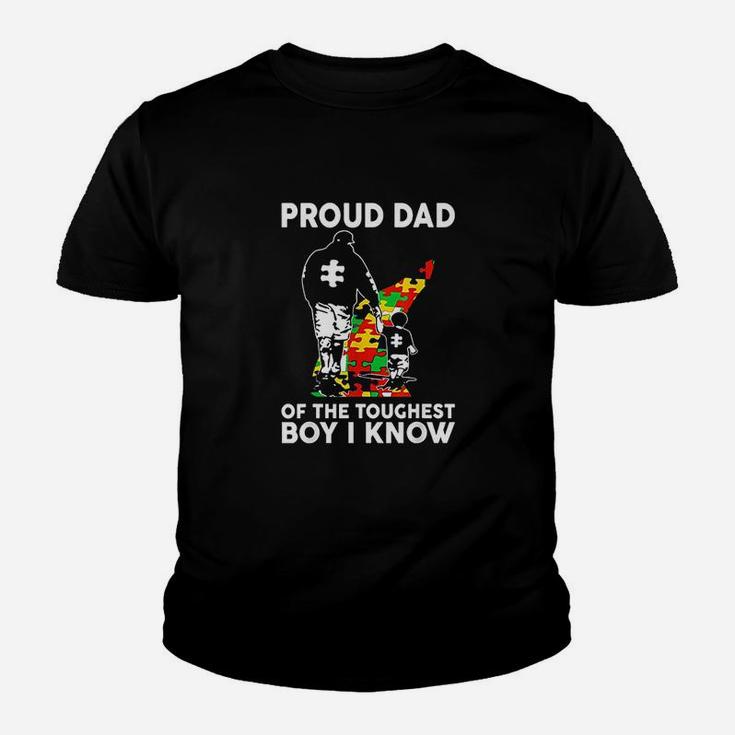 Proud Dad Of The Toughest Boy I Know Dad Support Youth T-shirt