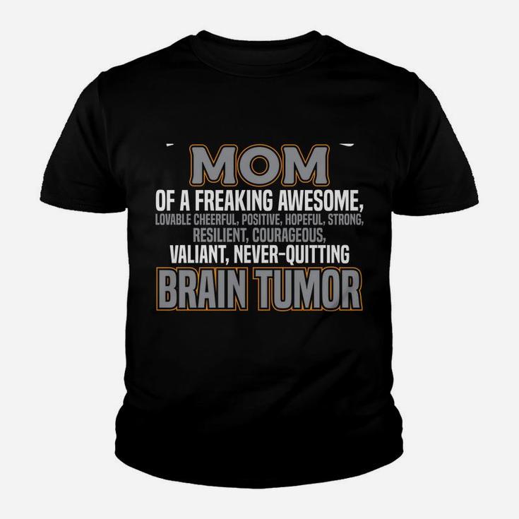 Proud Mom Brain Tumor Awareness Survivor Women Girl Youth T-shirt