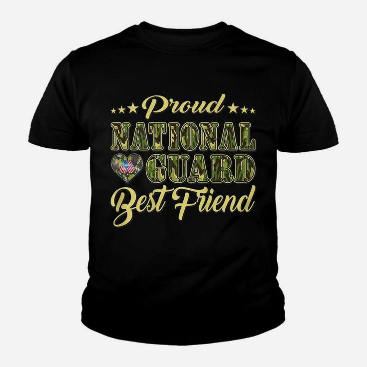 Proud National Guard Best Friend Dog Tags Heart Buddy Gift Youth T-shirt