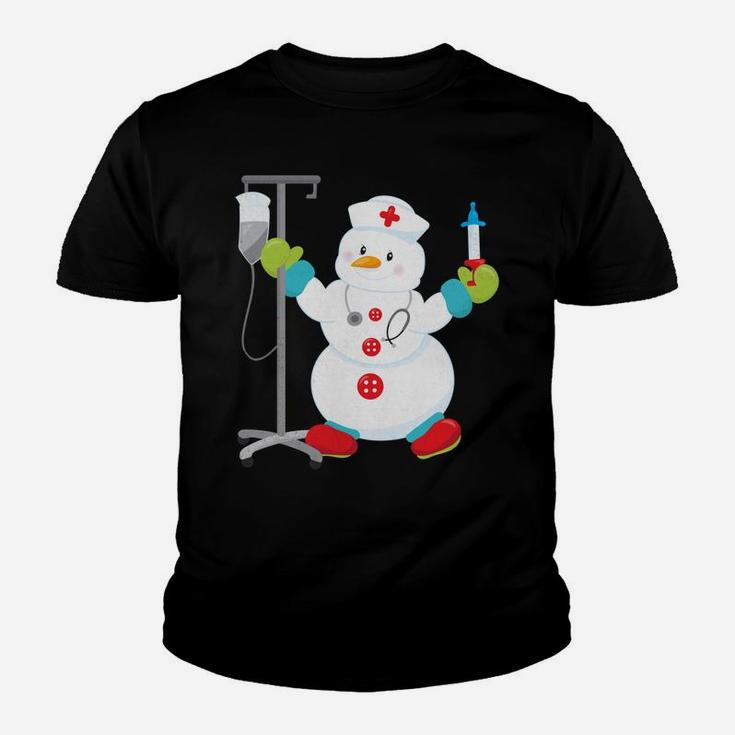 Proud Nurse Snowman - Funny Nurse Christmas Shirt Youth T-shirt