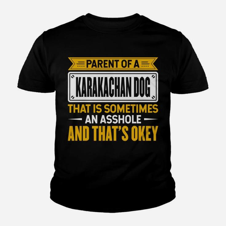 Proud Parent Of A Karakachan Dog Funny Dog Owner Mom & Dad Youth T-shirt