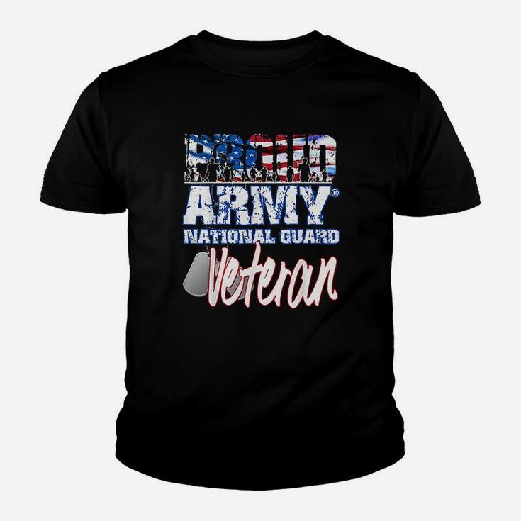 Proud Patriotic Army National Guard Veteran Usa Flag Youth T-shirt