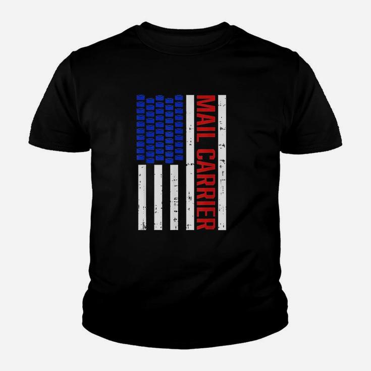 Proud Patriotic Postal Worker American Flag Youth T-shirt