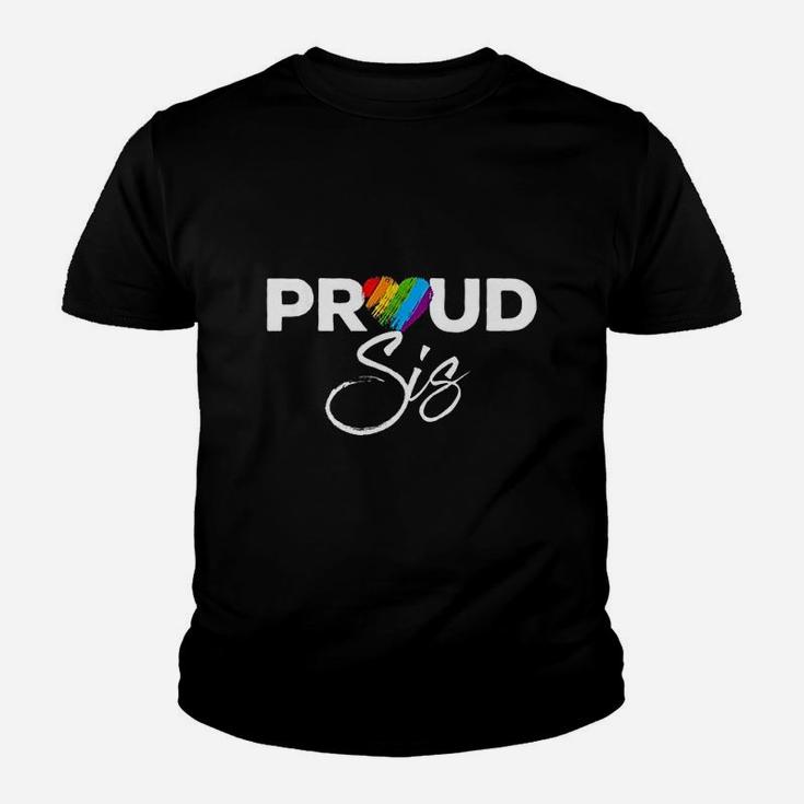 Proud Sis Sister Pride Youth T-shirt