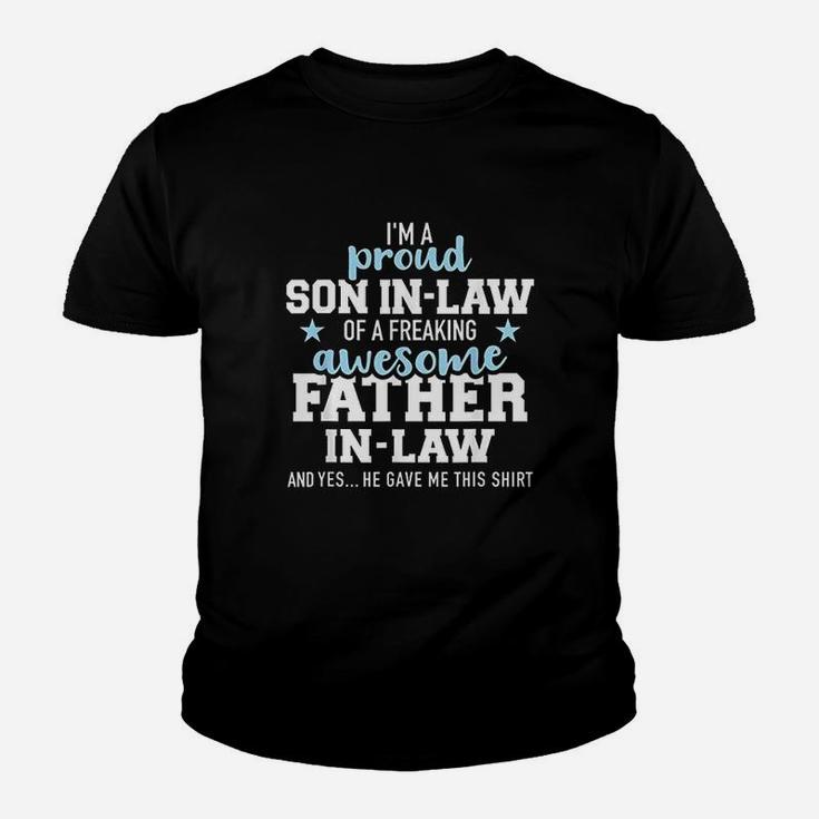 Proud Son In Law Of A Freaking Awesome Father In Law Youth T-shirt