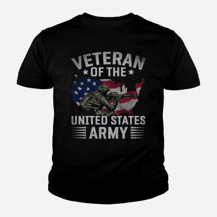 Proud Usa Flag Veteran Of The United States Army Veteran Youth T-shirt