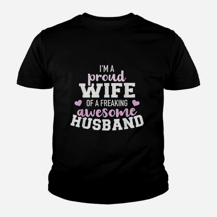 Proud Wife Husband Wedding Anniversary Youth T-shirt