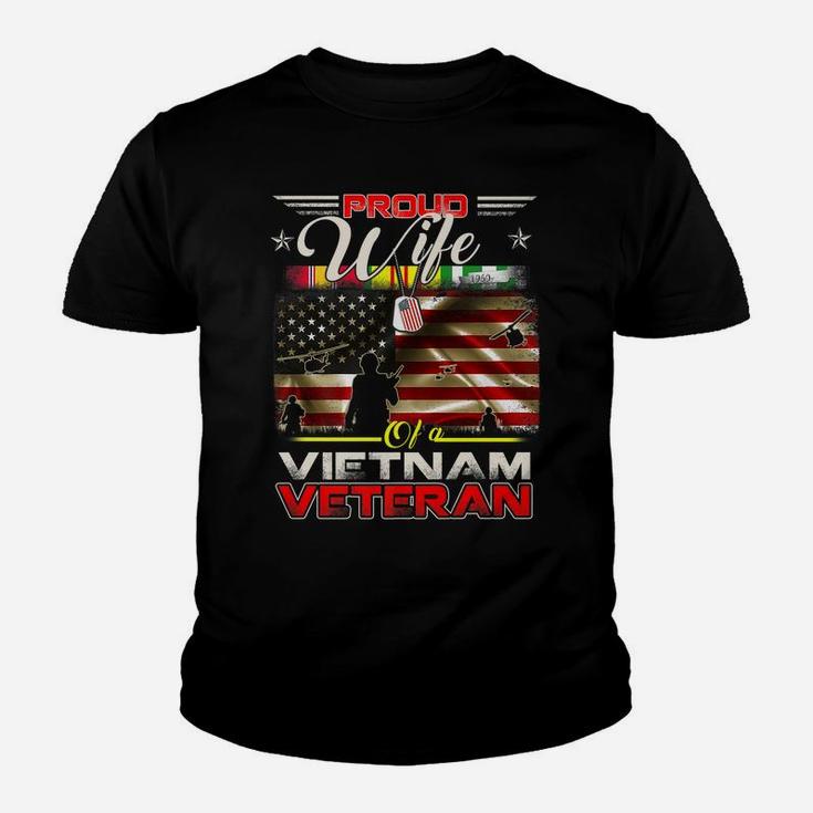 Proud Wife Of Vietnam Veteran Tshirt Gift For Women Youth T-shirt